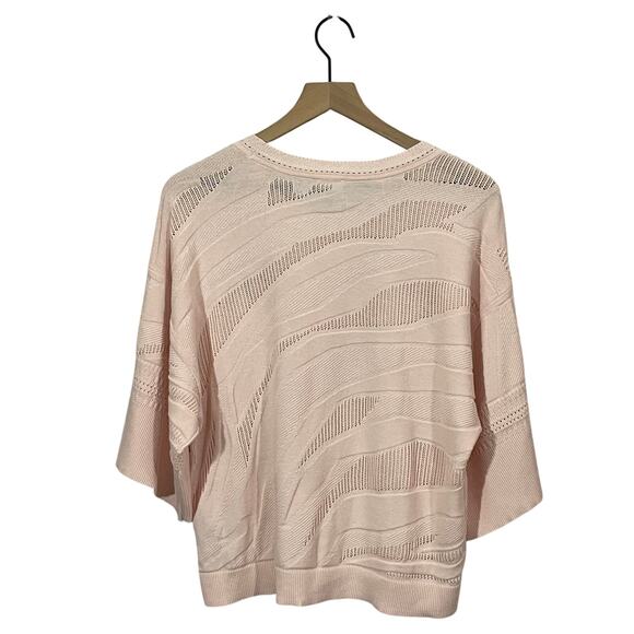 CAbi 5631 Shy Pullover Knit Sweater Top - Blush - Medium - Picture 3 of 10